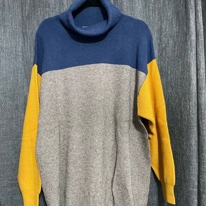 Free People Multicolor Turtleneck Sweater